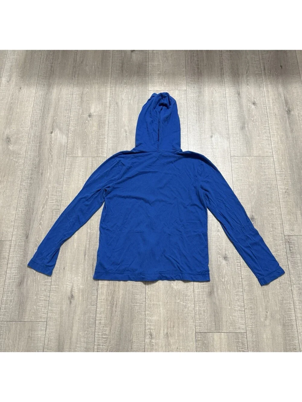 Abercrombie 2012 Blue Zip Up Hoodie Moose Logo Thin Lightweight Jacket Kids XL